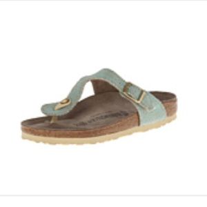 Birkenstock Gizeh Mint Linen